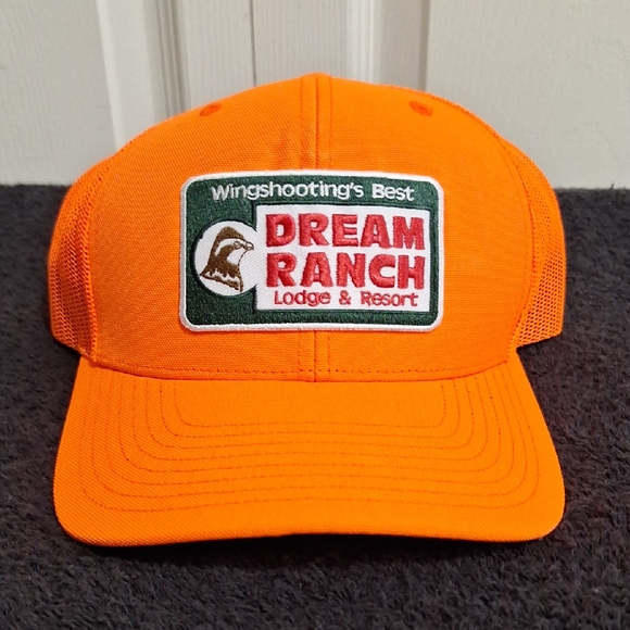 Richardson Other - Richardson Hunter Orange Dream Ranch Lodge Baseball Trucker Hat